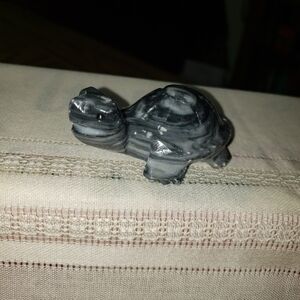 Vintage Hand carved marble turtle